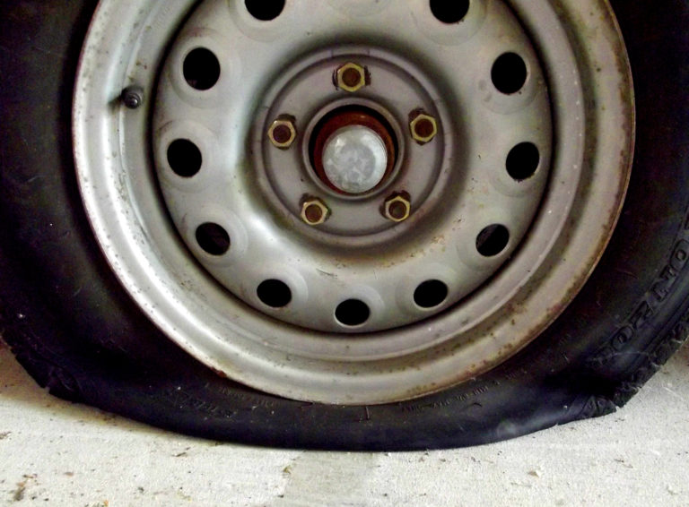 a close up of a tire